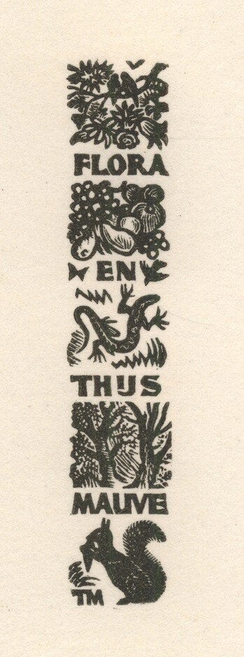 1692 Ex Libris Nederland : Thijs Mauve, 1952, Verzenden, Ex libris