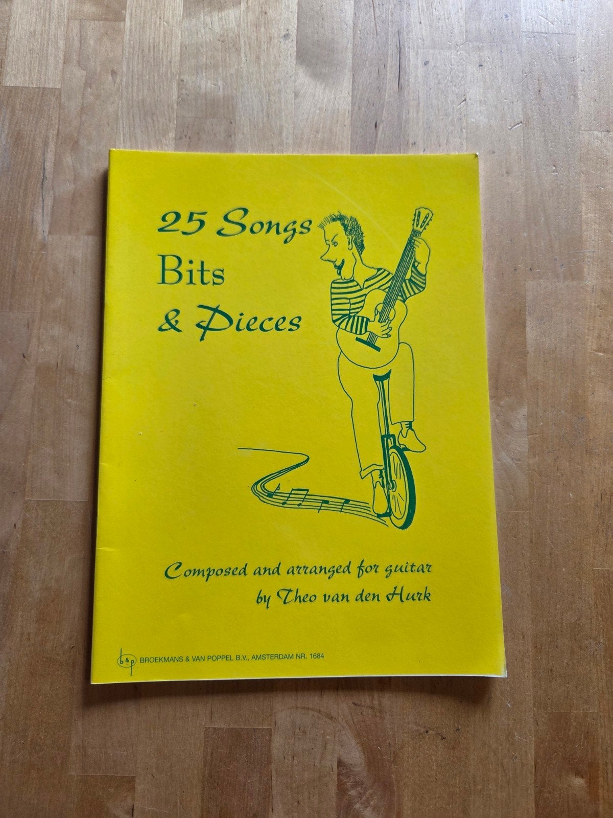 25 Songs Bits & Pieces - Gitaarboek Theo van den Hurk, Muziek en Instrumenten, Bladmuziek, Gitaar, Verzenden, Overige genres, Nieuw