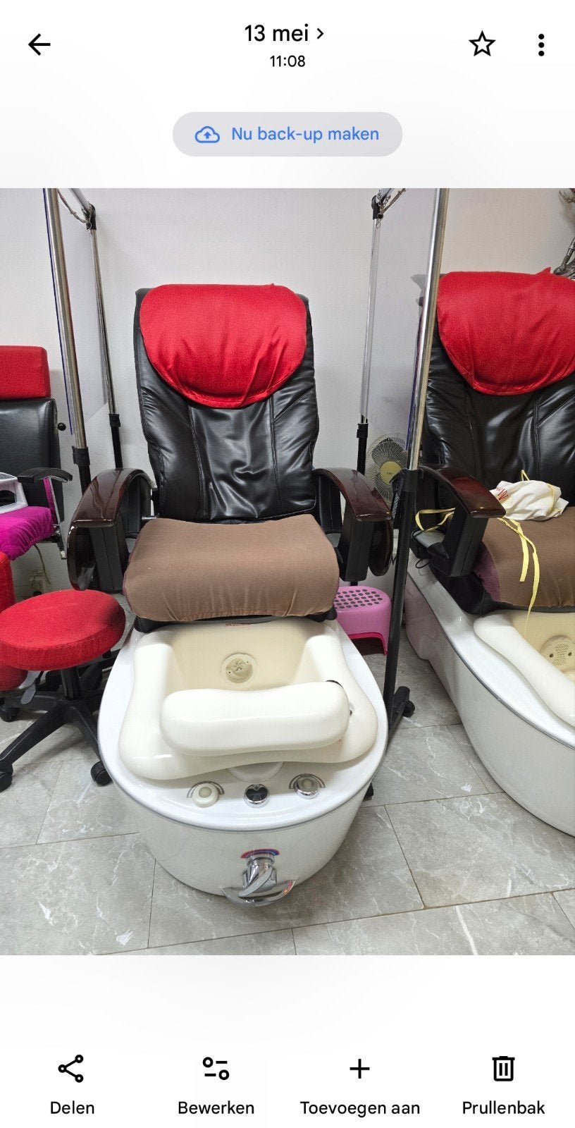 spa pedicurestoel / massage pedicurestoelen, Ophalen, Zo goed als nieuw, Vrijstaand