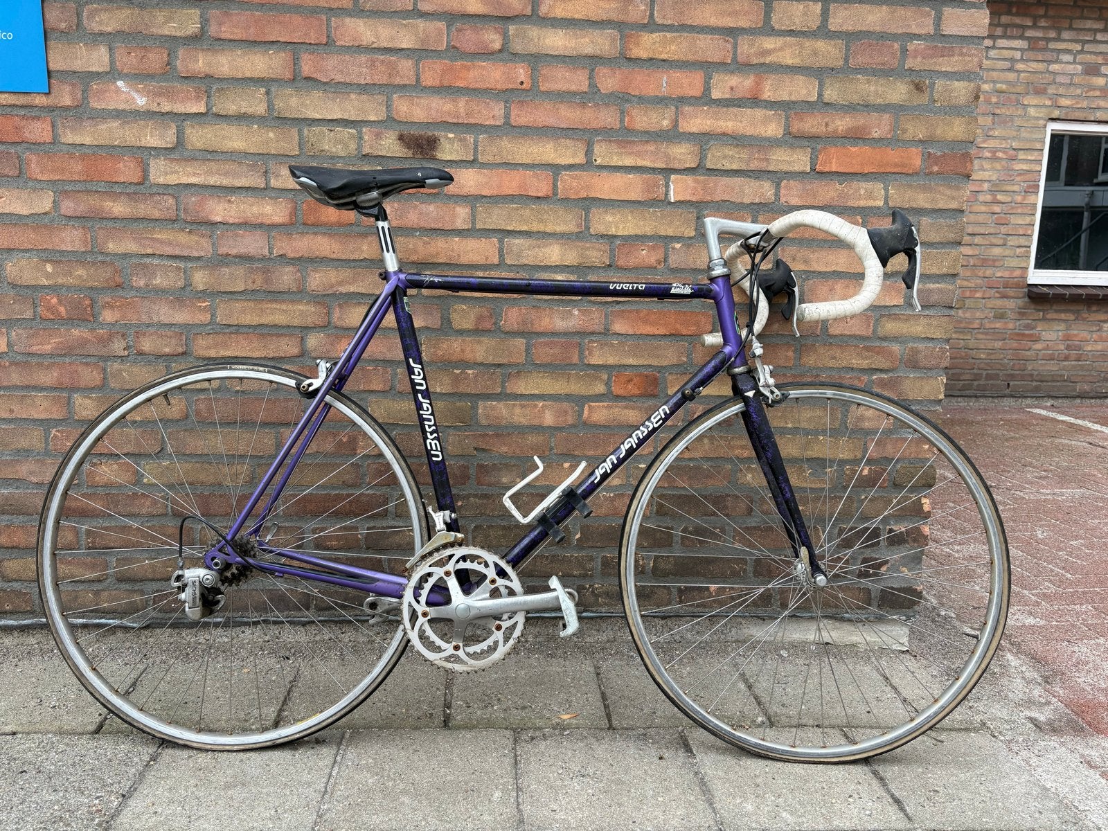 Jan Janssen racefiets, paars, gebruikt, 28 inch, Gebruikt, 53 tot 57 cm, Ophalen