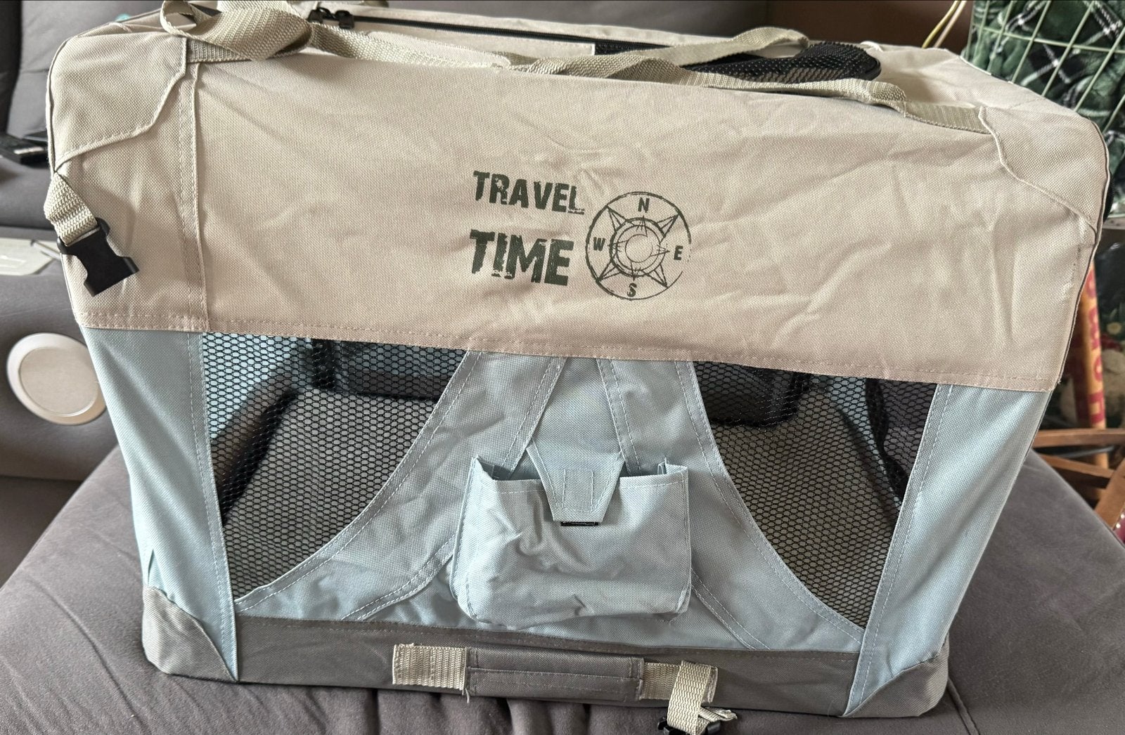 Beeztees Travel Time - Reisbench Hond - Nylon - 60x42x42 cm, Ophalen, Zo goed als nieuw
