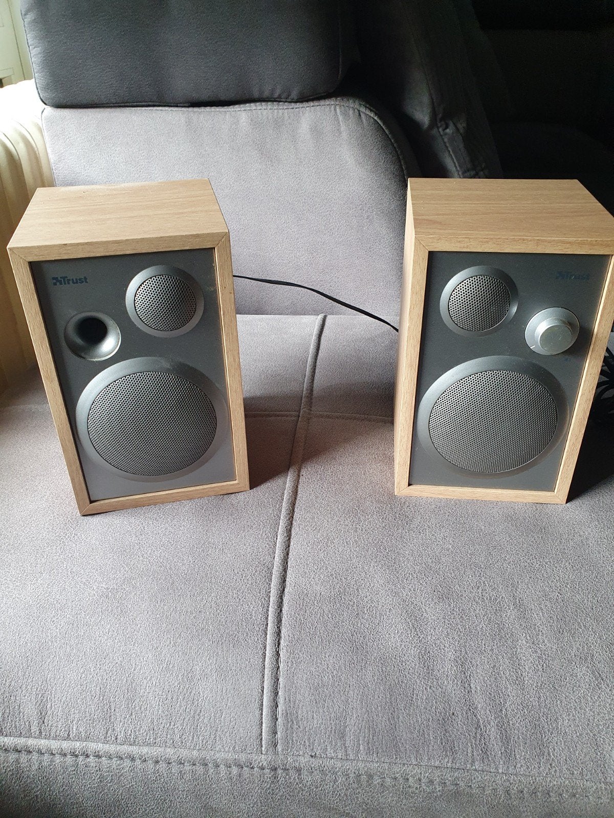 te koop trust speakers, Ophalen, Minder dan 60 watt, Overige merken