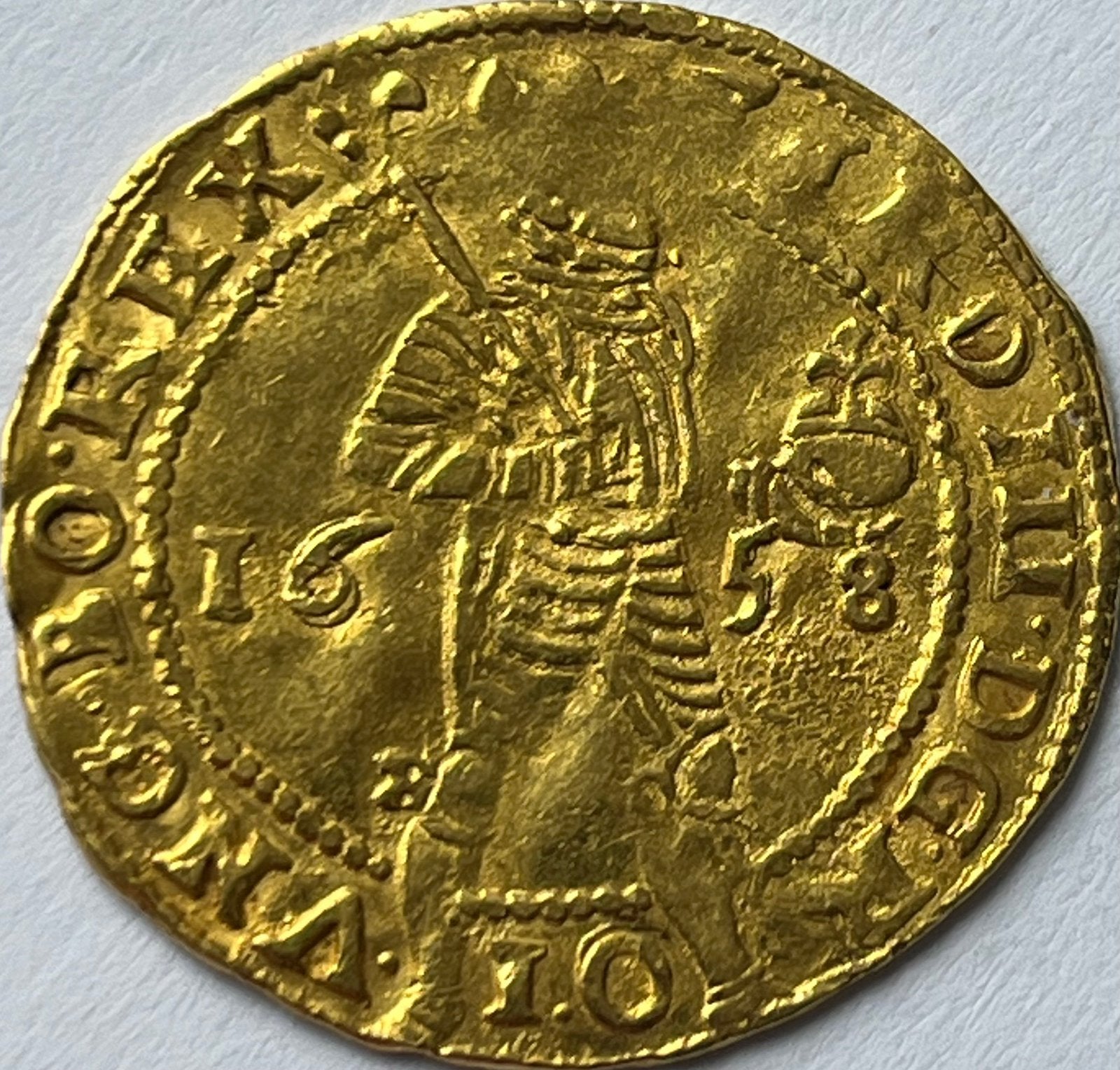 Kampen hoogst zeldzame dubbele gouden dukaat 1658!, Ophalen of Verzenden, Vóór koninkrijk, Overige waardes