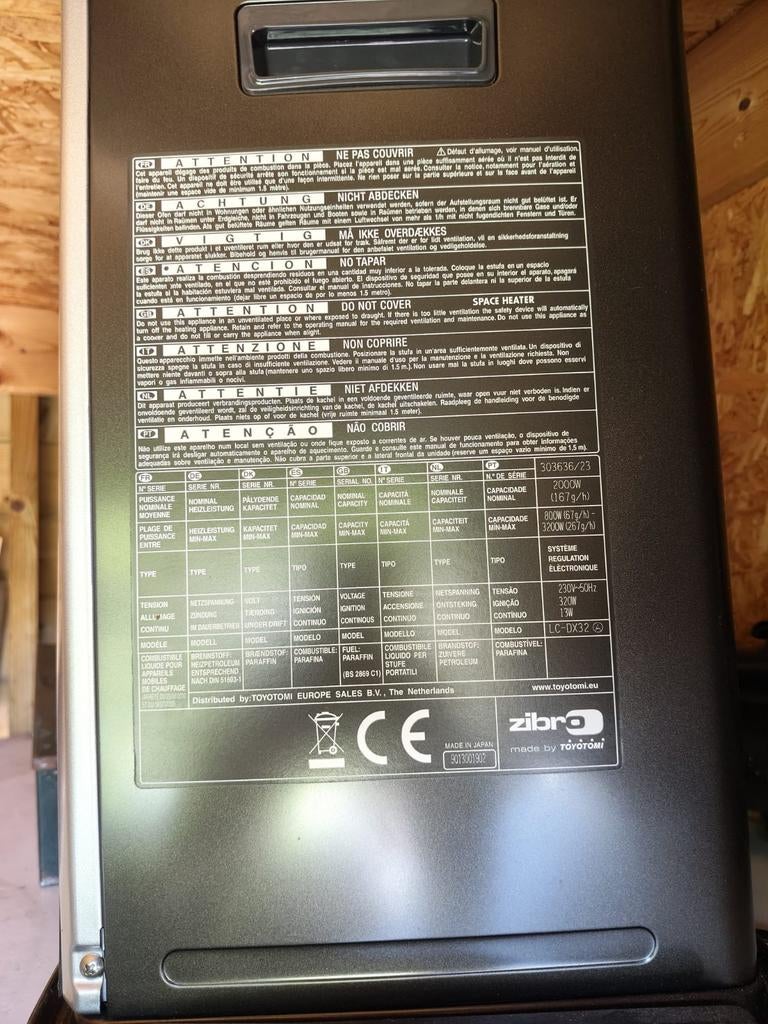 Zibro Petroleumkachel - Type LC-DX32, Gebruikt, Overige brandstoffen, Petroleumkachel, Ophalen of Verzenden