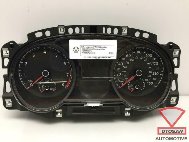 vw golf 7 tsi usa cockpit km teller tacho 5g1920850a