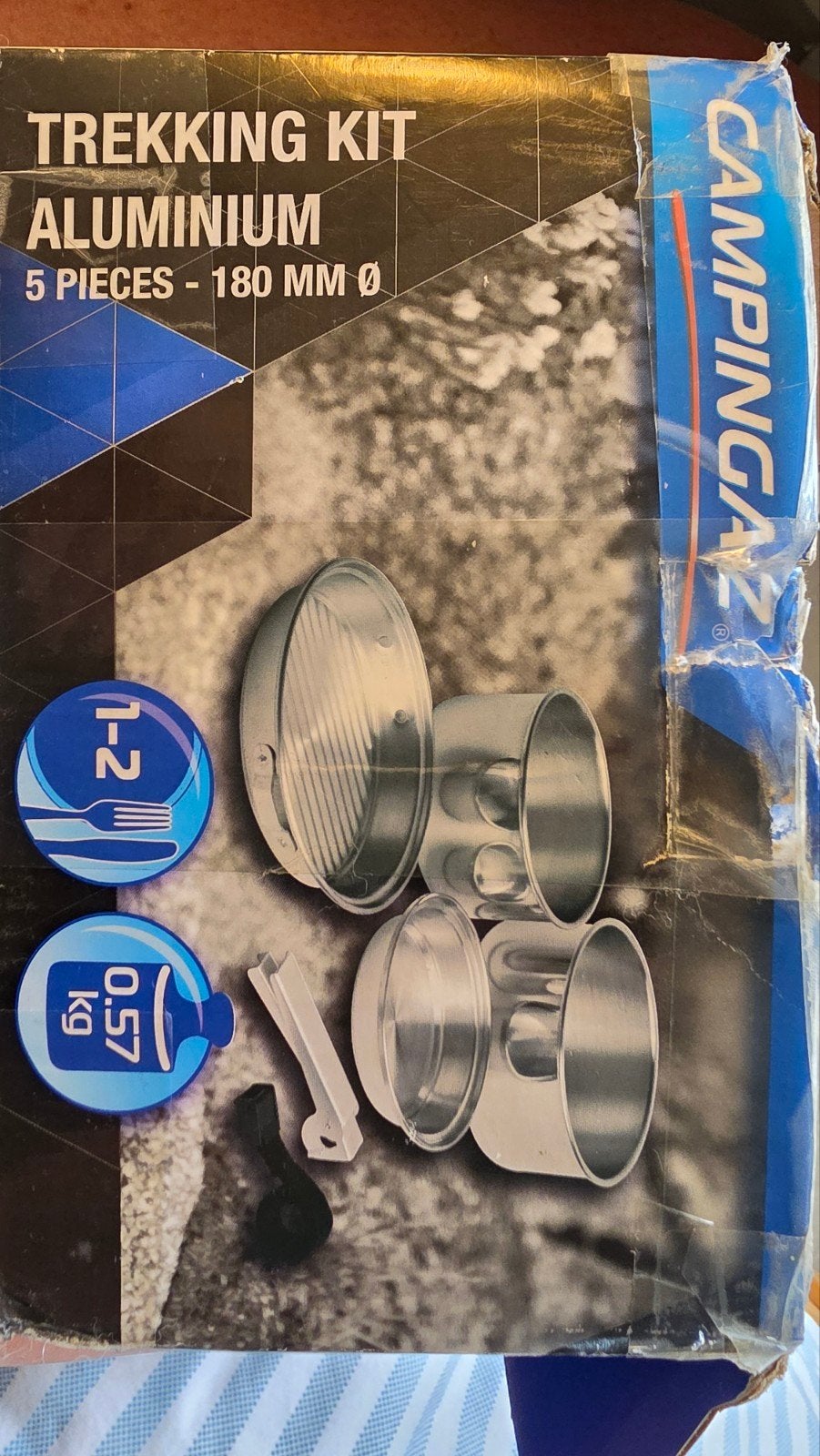 Campingaz Trekking Kit Aluminium 5-delig - Ongebruikt, Ophalen of Verzenden, Nieuw
