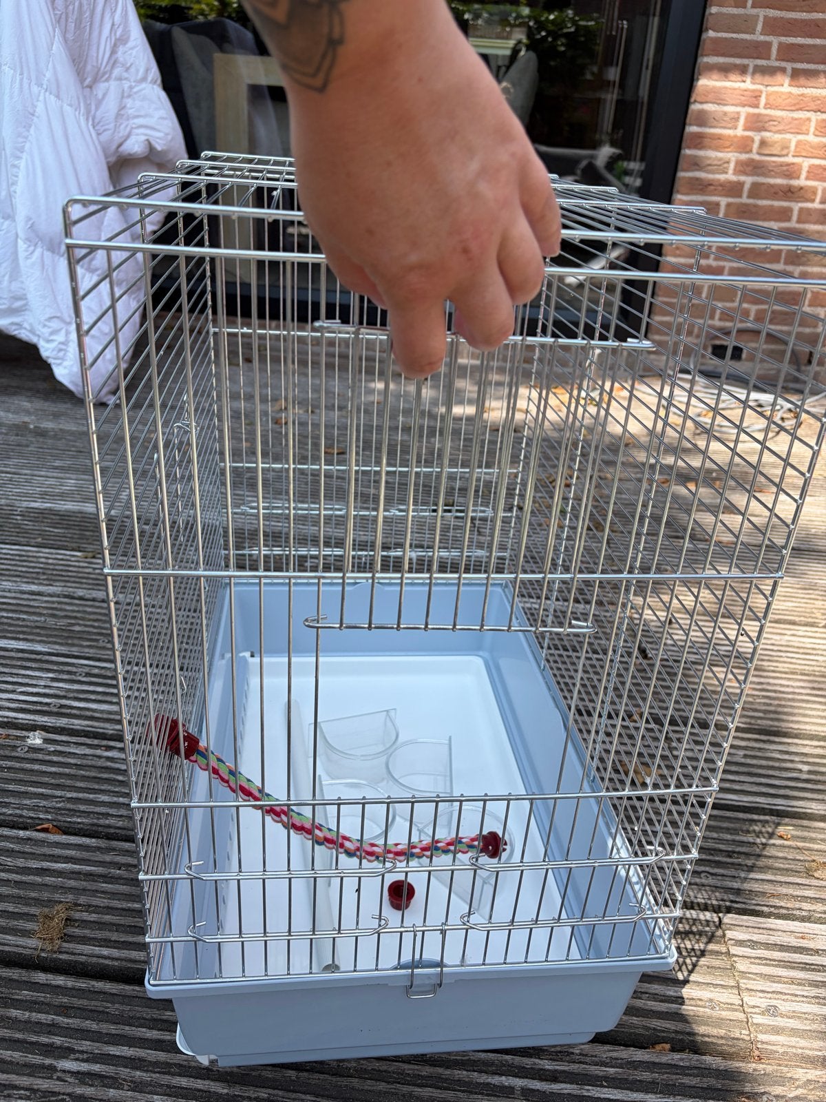 Vogelkooi imac, Ophalen, Zo goed als nieuw, Metaal, Vogelkooi
