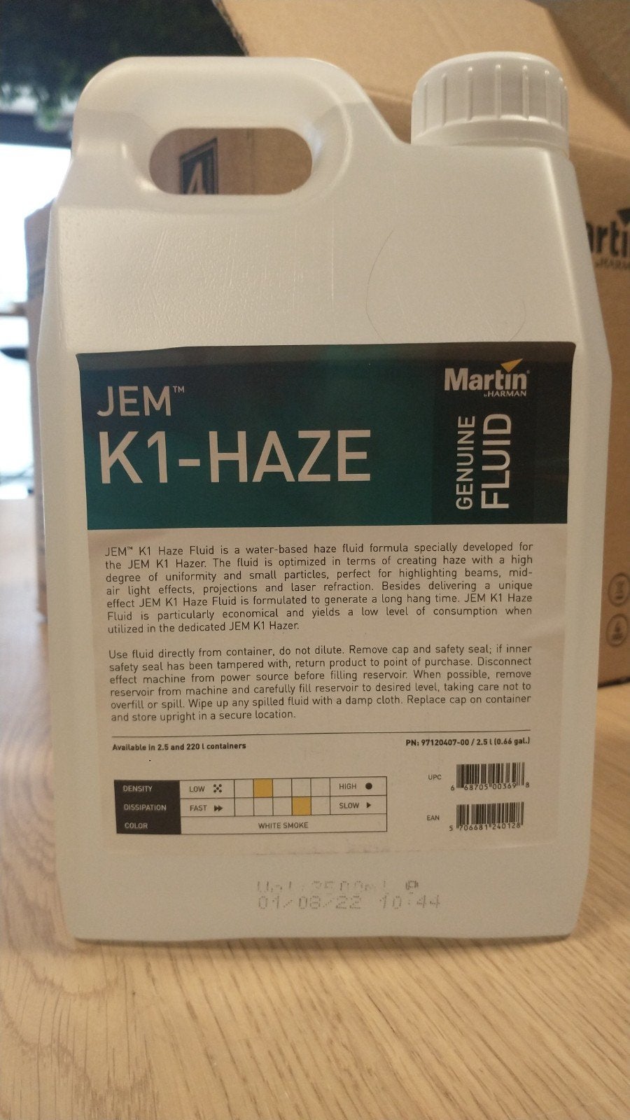 Martin JEM K1 Haze vloeistof, Ophalen, Nieuw, Rookmachine
