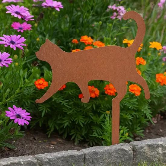 Katten / poezen van cortenstaal (kat / poes), Tuin en Terras, Ophalen, Nieuw