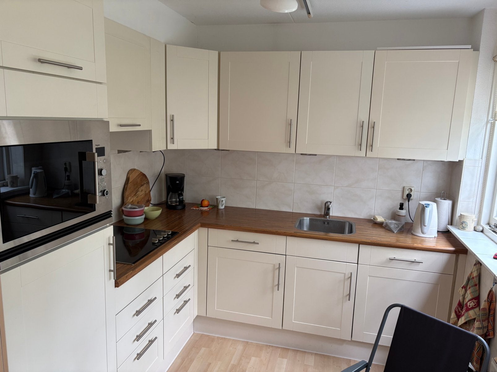 Complete L-vormige keuken, Ophalen, Gebruikt, Hoekkeuken, Hout