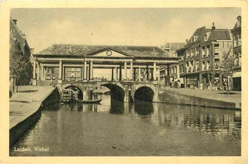 377-053-035 Leiden Vishal, Verzamelen, Ansichtkaarten | Nederland, Zuid-Holland, Voor 1920, Verzenden