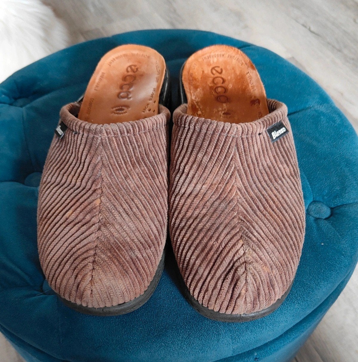 Blenzo bruine heren pantoffels maat 43, Ophalen of Verzenden, Gedragen, Bruin, Loafers