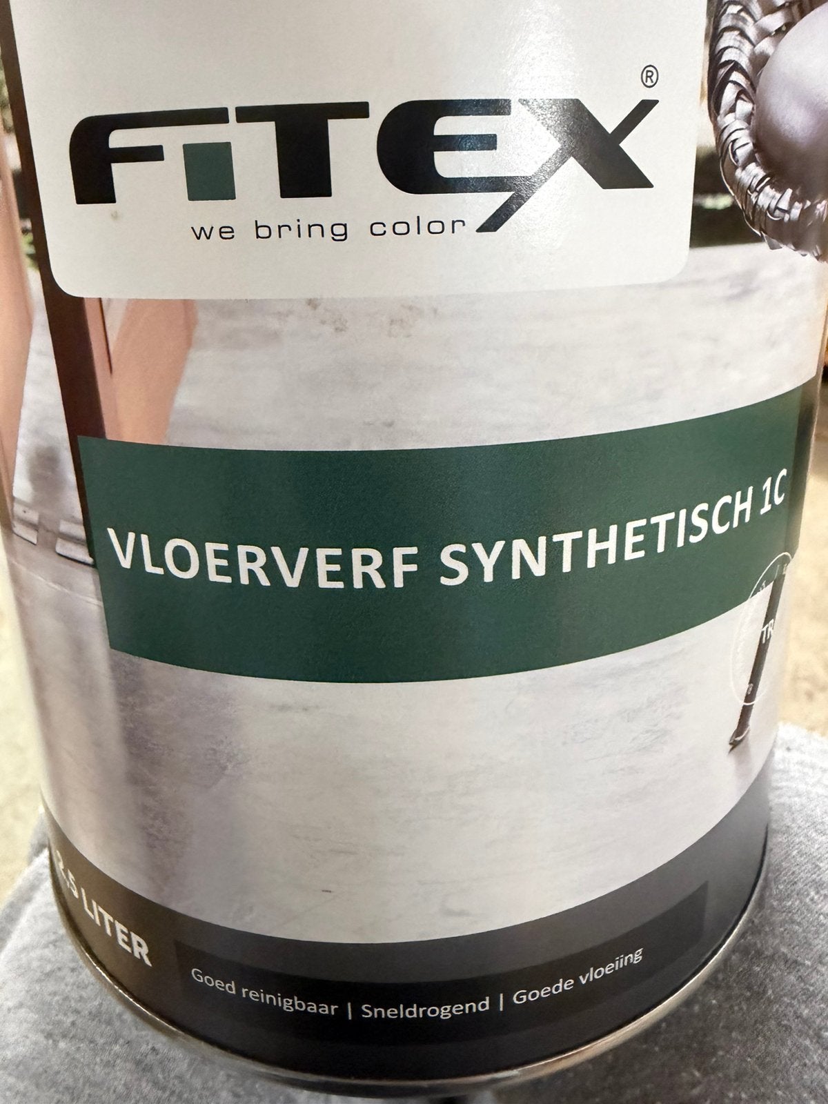 Fitex zwarte vloerverf 2,5liter, Hobby en Vrije tijd, Schilderen, Nieuw, Ophalen of Verzenden