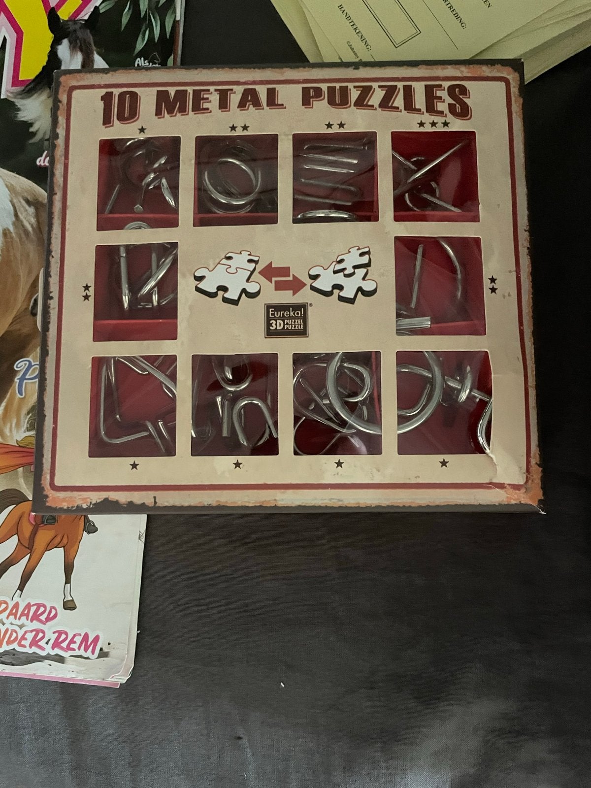 Set van 10 metalen puzzels - Eureka 3D Puzzle, Ophalen of Verzenden, Gebruikt, Rubik's of 3D-puzzel