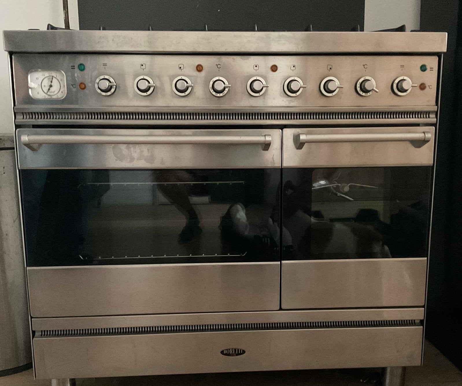 Boretti Fornuis 90 cm, Ophalen, 60 cm of meer, Zo goed als nieuw, Gas