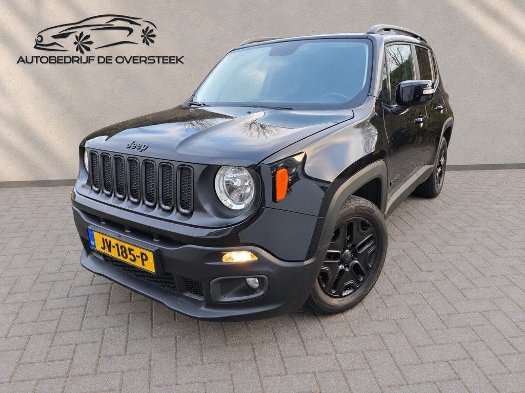 Jeep RENEGADE 1.4 MultiAir Longitude: black edition, AUTOMAA, Auto's, Gebruikt, 4 cilinders, Met garantie (alle), Zwart