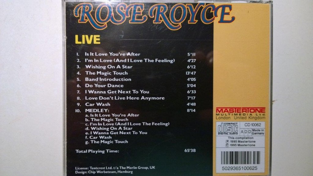 Rose Royce - Rose Royce Live, Ophalen of Verzenden, Zo goed als nieuw, Disco