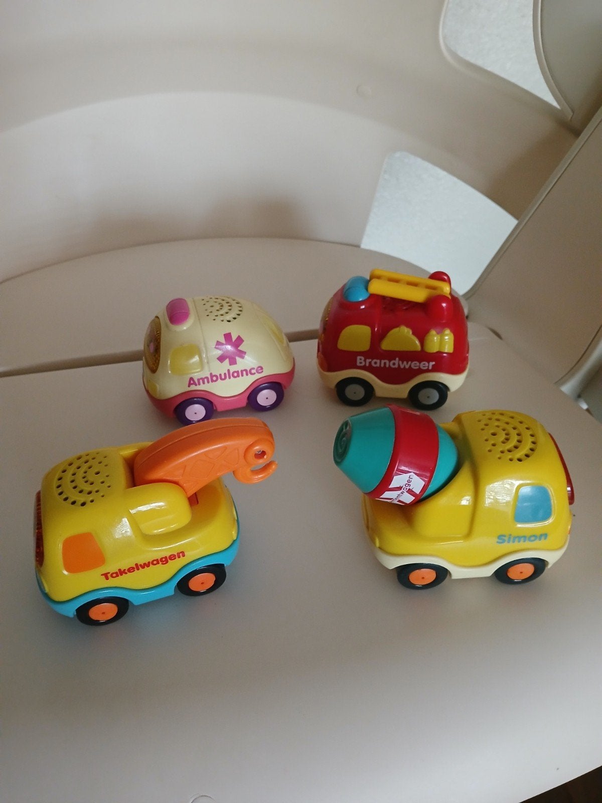 Vtech toet toet auto's. 4stuks., Ophalen of Verzenden, Gebruikt, 2 tot 4 jaar