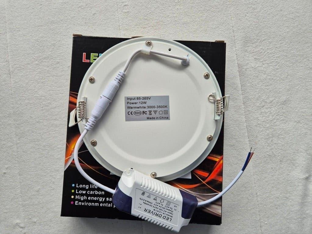 UITVERKOOP: LED witte Plafondlamp Inbouwspot 12W (laatste 5), Huis en Inrichting, Lampen | Spots, Overige materialen, Overige merken