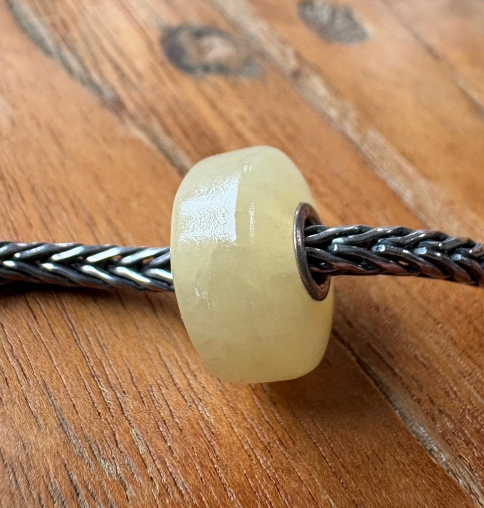 Trollbeads Retired Gele Jade NIEUW, Verzenden, Nieuw, Edelsteen, Trollbeads