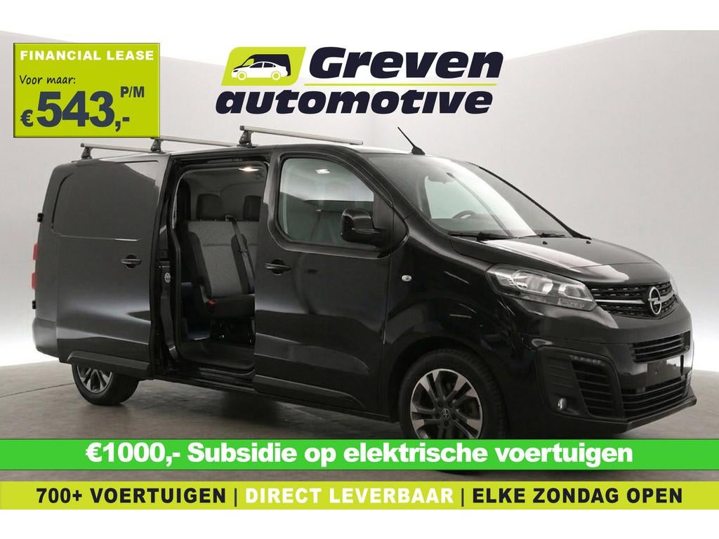 Opel Vivaro-e L3H1 75 kWh | Snelladen | Dubbele Cabine | SOH, Auto's, Bestelauto's, Automaat, Gebruikt, Zwart, Origineel Nederlands
