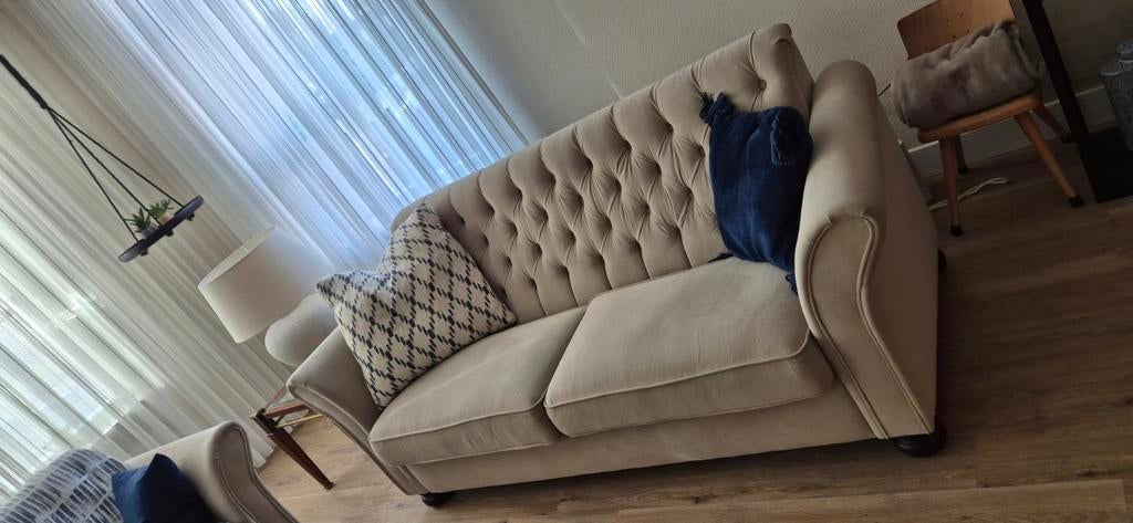 Mooie lichte 2,5 sits bank, Ophalen, Gebruikt, Driepersoons, 75 tot 100 cm