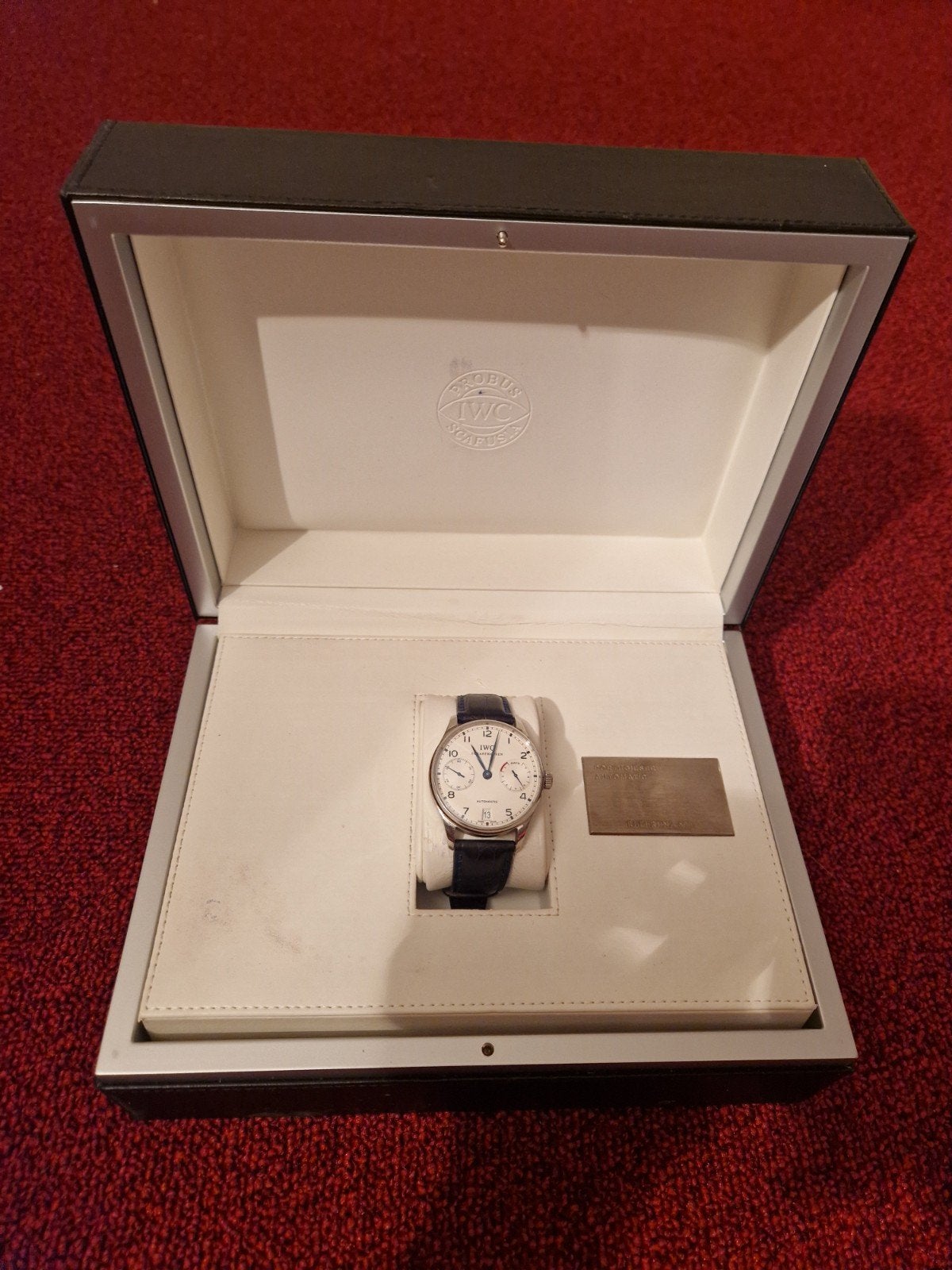 IWC Portugieser Automatic 7 Days IW500107 doos & papieren, Ophalen of Verzenden