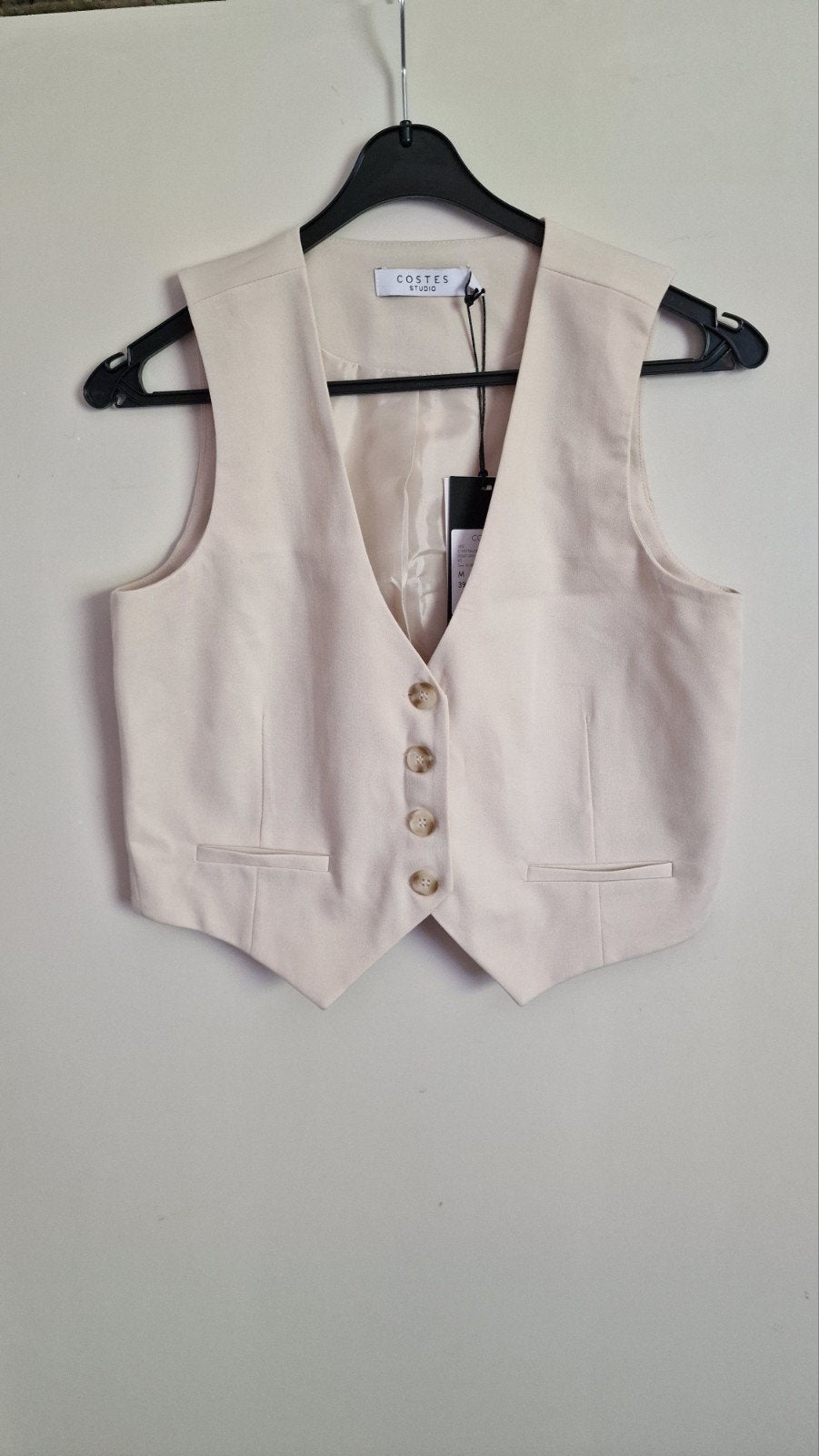gilet mt M Nieuw Costes, Beige, Nieuw, Ophalen, Maat 38/40 (M)