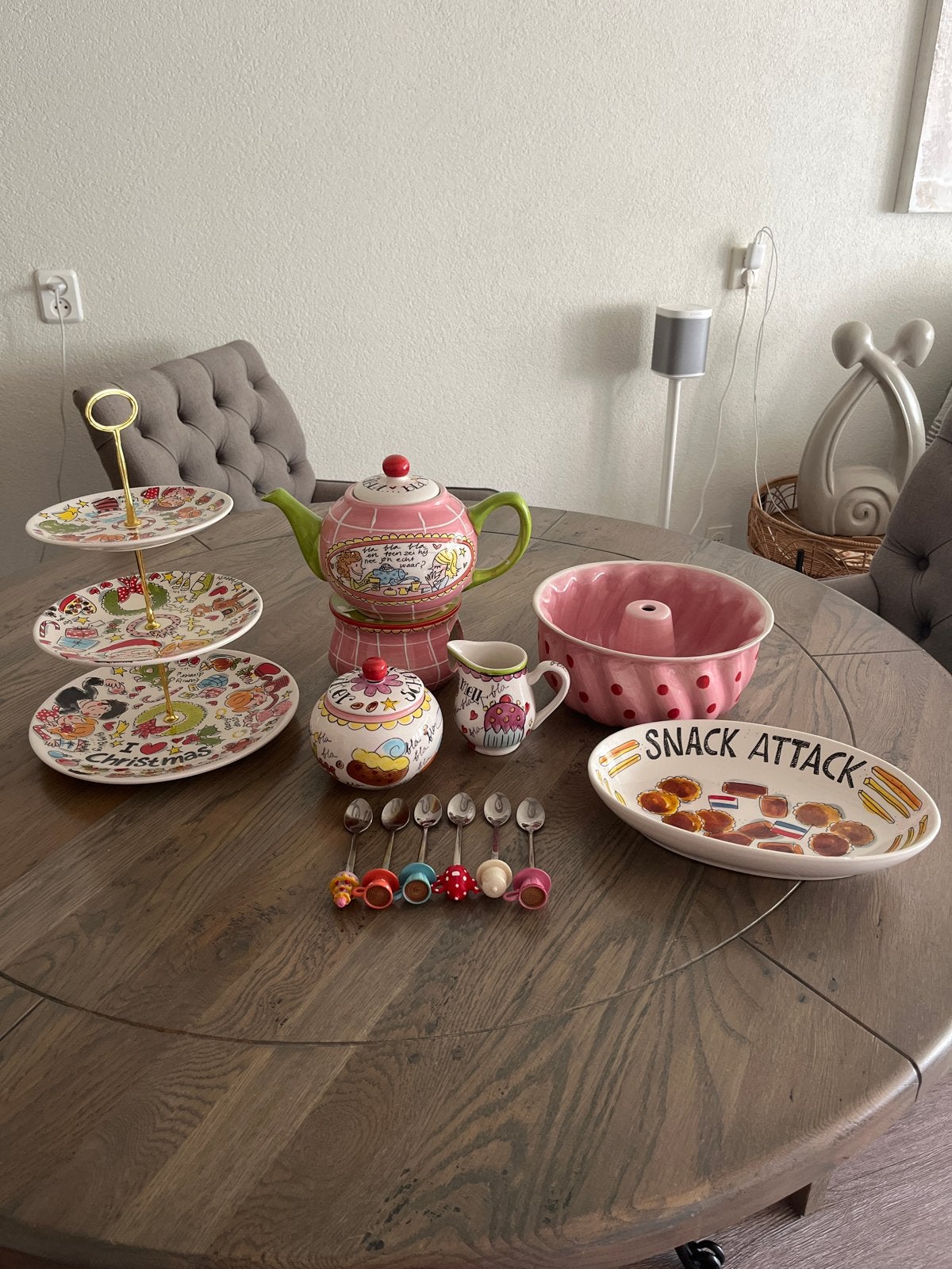 Diverse serviescollectie: Blond Amsterdam, theepot, etagère, Huis en Inrichting, Keuken | Servies, Verzenden, Keramiek, Overige typen