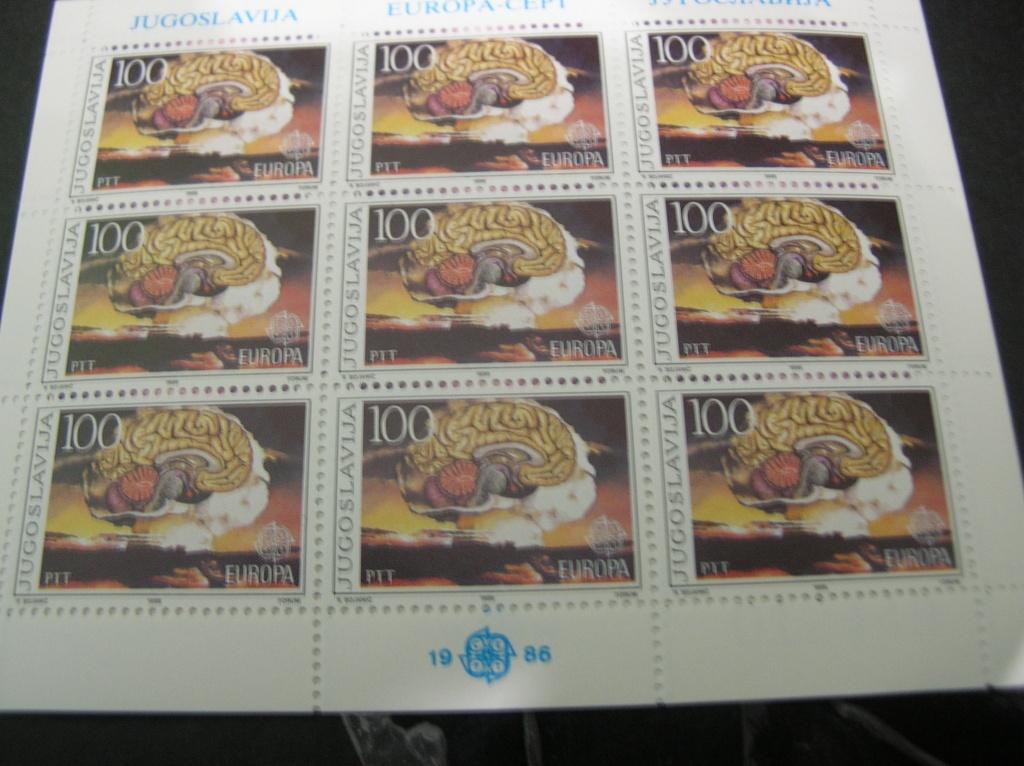 Cept/Verenigd Europa Joegoslavië 1986, Verzenden, Joegoslavië, Postfris