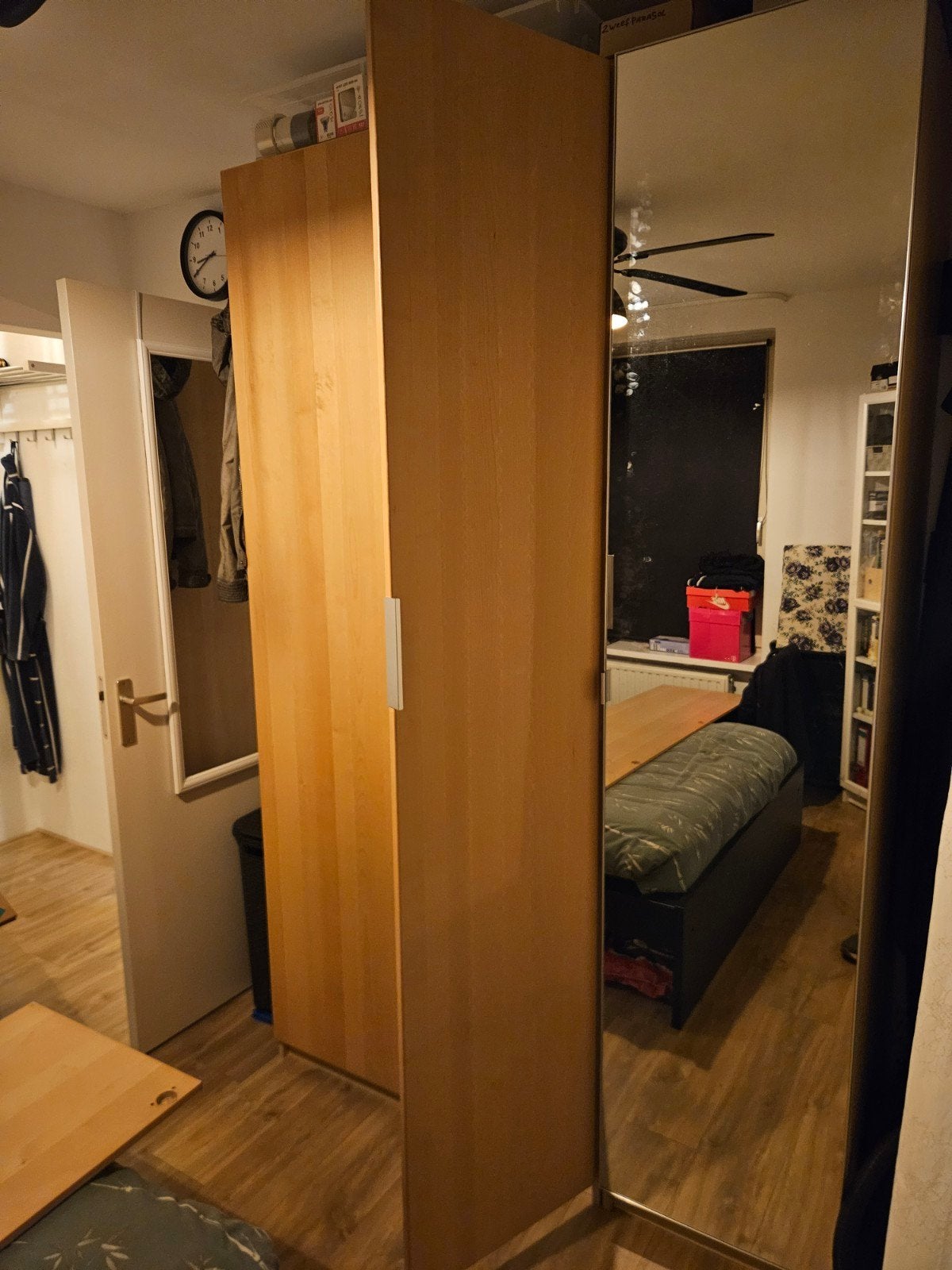 Houten deur PAX kast IKEA, Ophalen, Gebruikt, 50 tot 100 cm, 200 cm of meer