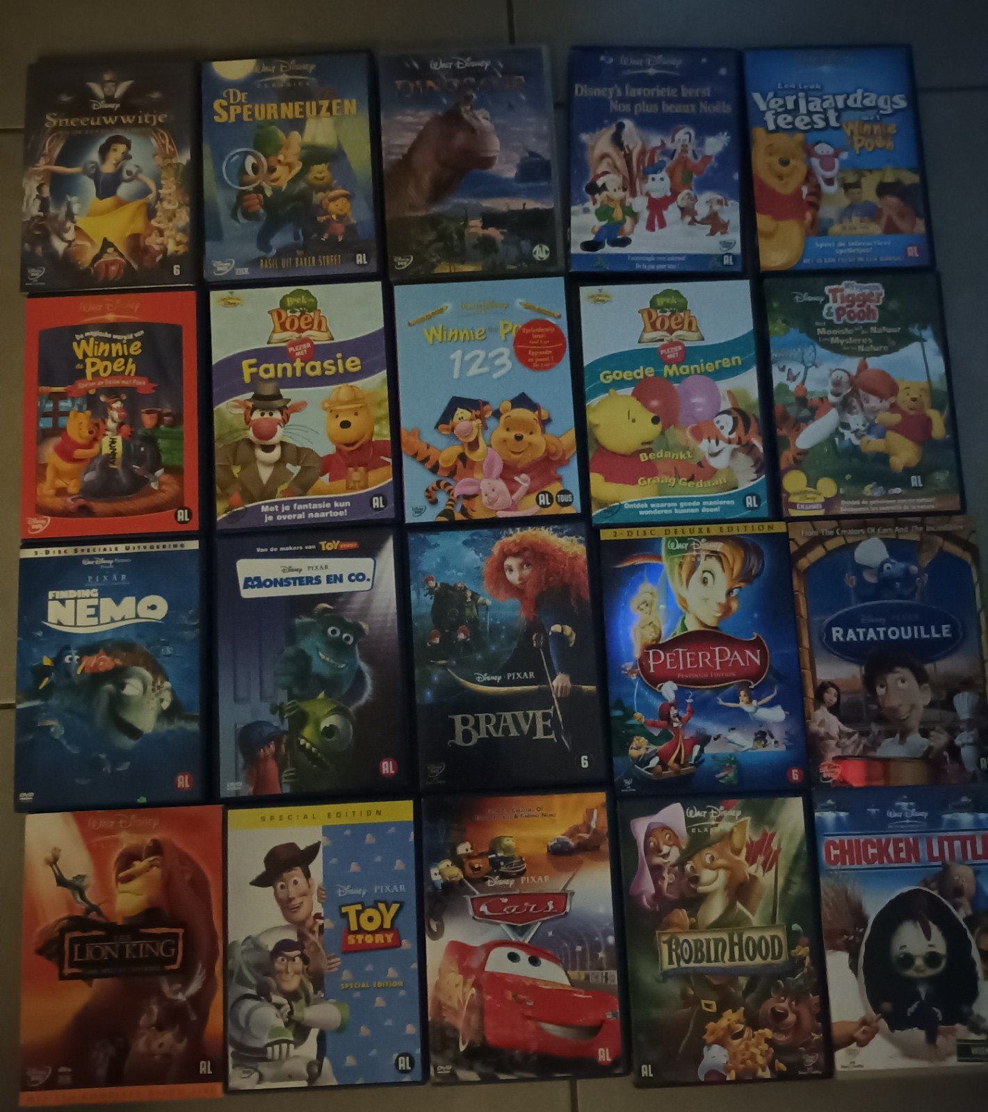 20 disney pixar dvds, Cd's en Dvd's, Alle leeftijden, Verzenden, Zo goed als nieuw, Amerikaans
