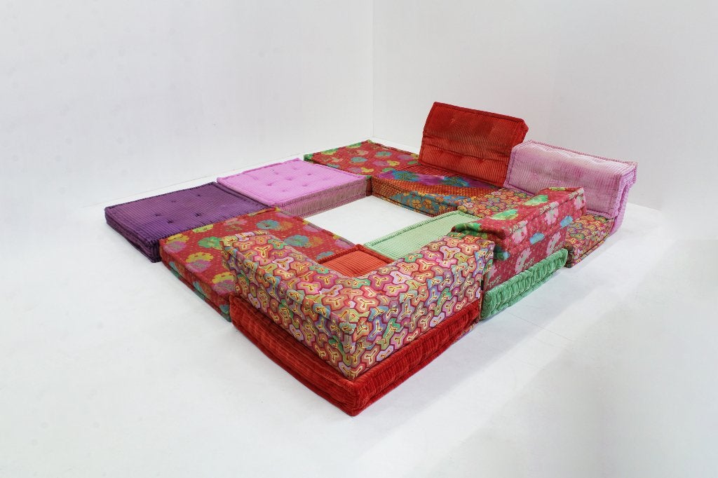 Vintage Roche Bobois Mah Jong sofa Kenzo Takada, Ophalen of Verzenden, Gebruikt, Stof, Design , vintage