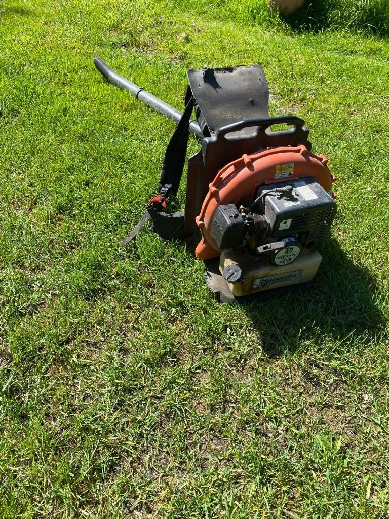 Bladblazer Husqvarna  155B, Ophalen, Benzine, Gebruikt, Ruggedragen
