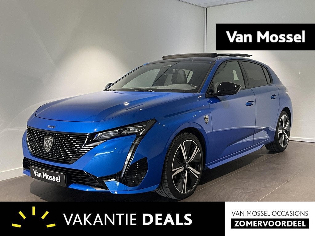 Peugeot 308 1.2 PureTech GT | PANORAMADAK | LEER | CAMERA |, Auto's, Peugeot, Bedrijf, Te koop, 360° camera, ABS, Achteruitrijcamera