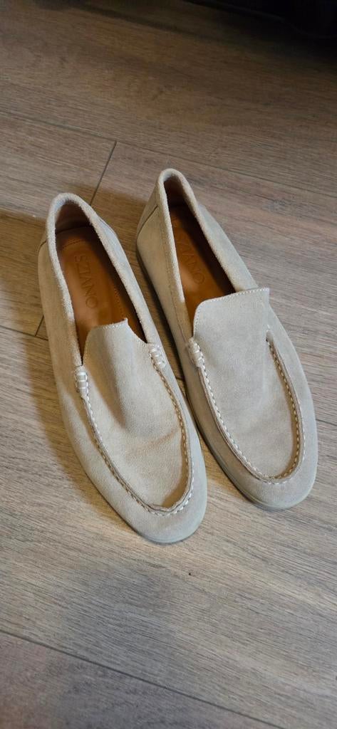 Sianzo leren loffers , zgan 44, Maat 36 t/m 42, Ophalen of Verzenden, Zo goed als nieuw, Turnschoenen