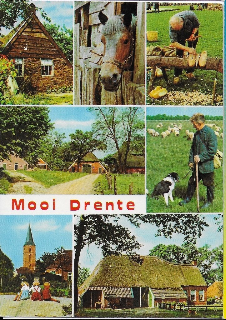 Kr2177 gelopen ansichtkaart mooi drenthe, Ophalen of Verzenden, 1980 tot heden, Gelopen, Drenthe