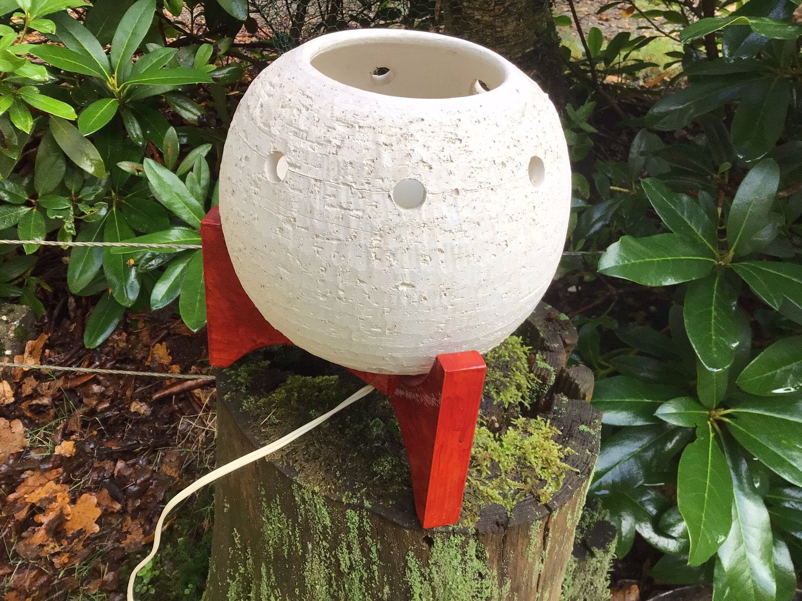 Doria Leuchten tafellamp, space age, keramiek., Ophalen of Verzenden, Minder dan 50 cm