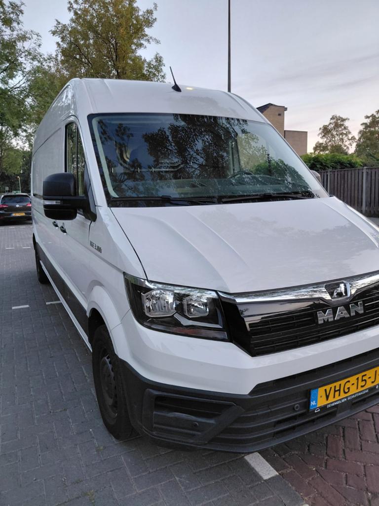 MAN TGE GB 2.0 TDI 102pk LW H2 3.100 FWD 2020 Wit, Auto's, Bestelauto's, Voorwielaandrijving, Stof, Euro 6, 4 cilinders