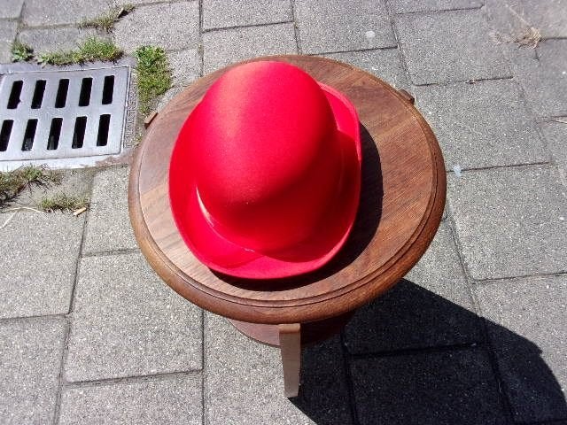 rode bolhoed, Ophalen of Verzenden, Nieuw, One size fits all, Hoed