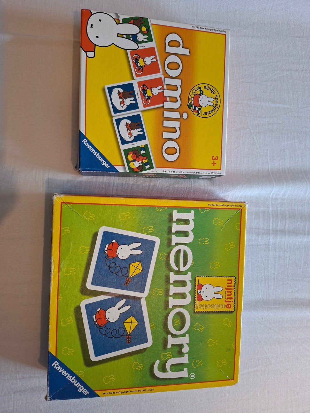 Nijntje Domino en Memory Spellen - Ravensburger, Ophalen, Gebruikt, Puzzelen