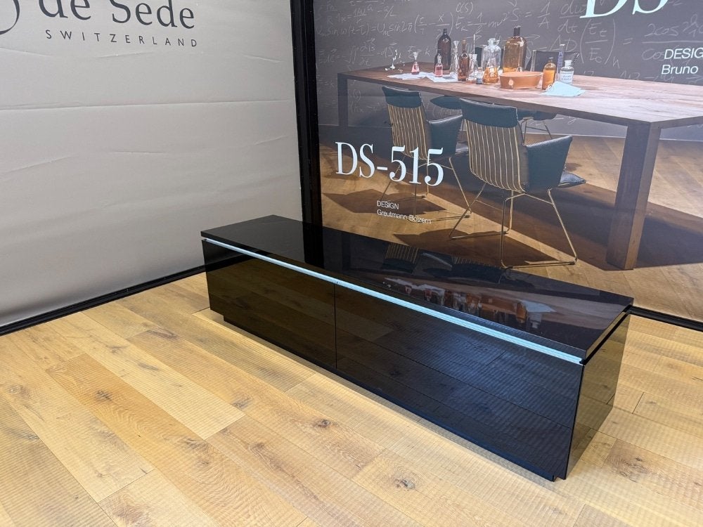 Interstar Tv meubel kast zwart Design 200x50, Huis en Inrichting, Overige materialen, Gebruikt, 150 tot 200 cm, Ophalen of Verzenden