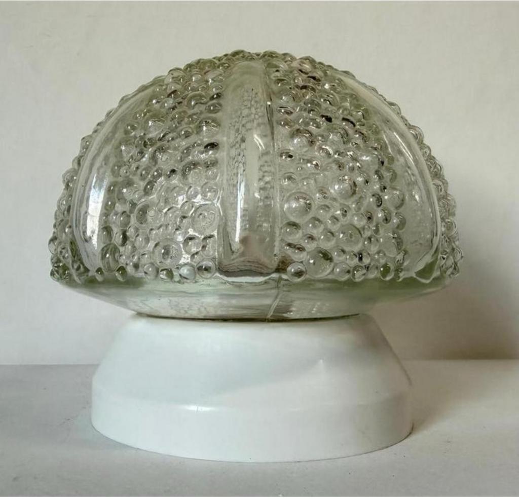 Mid century Helena Tynell Mushroom bubble paddestoel helder, Ophalen of Verzenden, Zo goed als nieuw, Glas