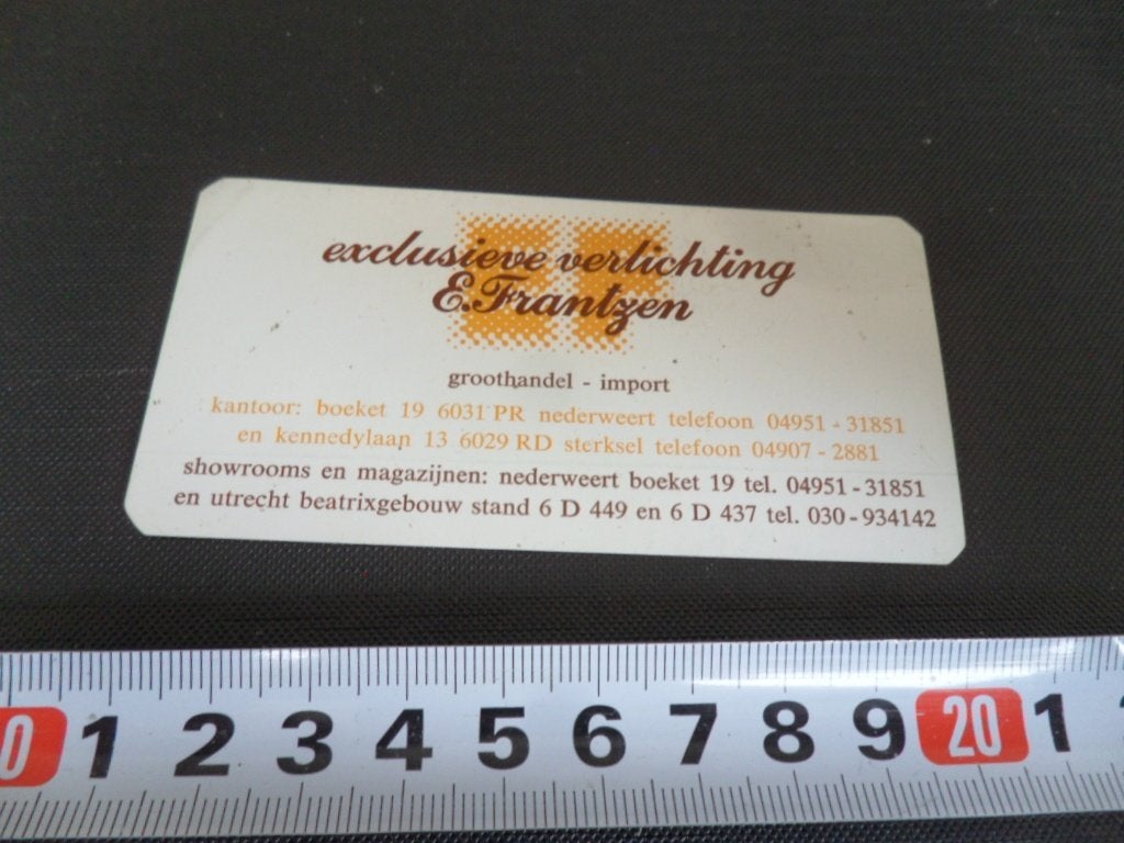 sticker nederweert sterksel e frantzen verlichting exclusiev, Ophalen, Zo goed als nieuw
