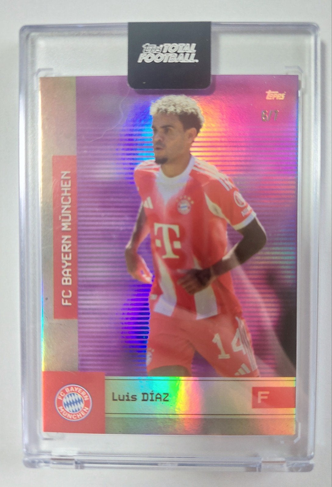 Luis Diaz 6/7 Topps Total Football Bayern München kaar, Ophalen of Verzenden, Nieuw, Buitenlandse clubs, Spelerskaart