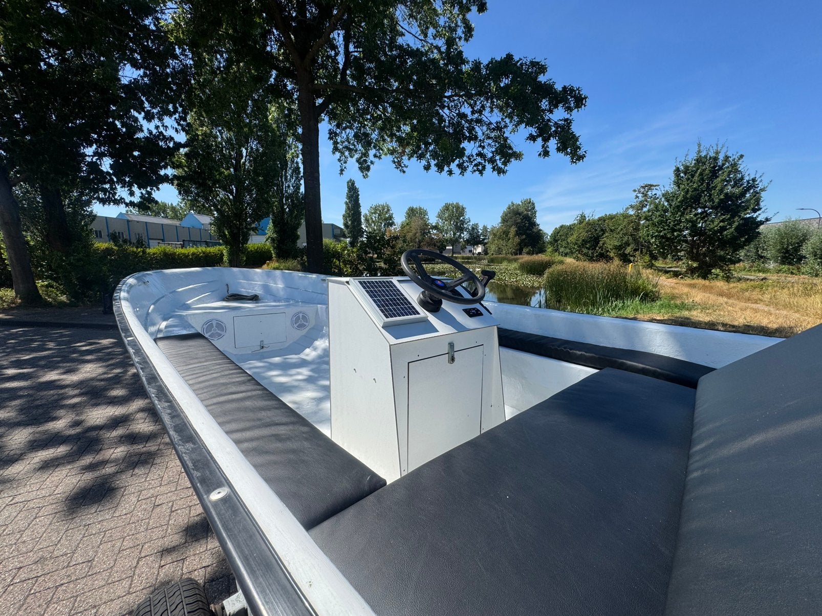 Console boot + Trailer ! 30 pk Mercury & geluid instalatie, Watersport en Boten, Ophalen, Polyester, Buitenboordmotor