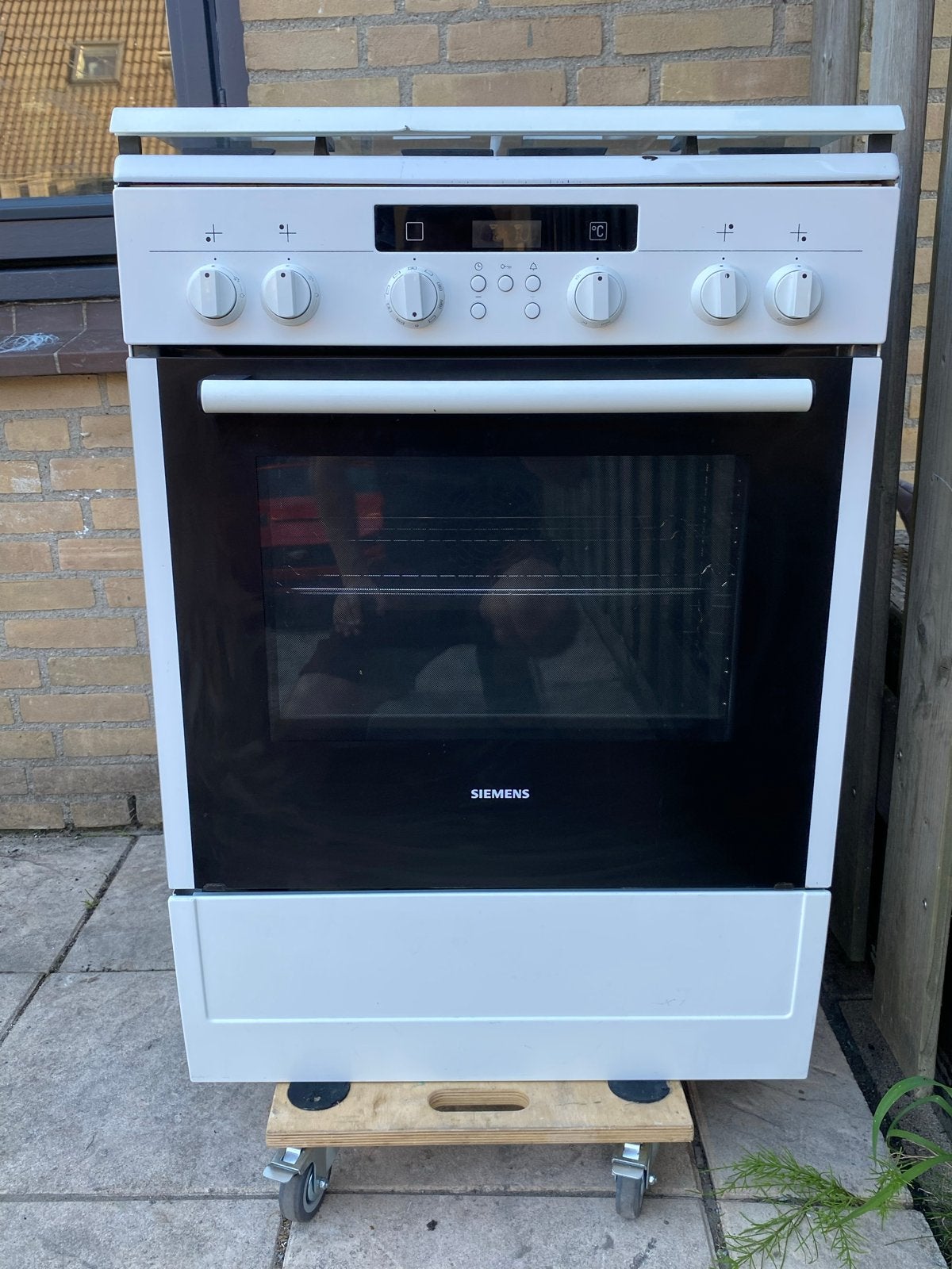Siemens 4-pits gasfornuis met elektrische oven, Ophalen, Gebruikt, Grill, 4 kookzones