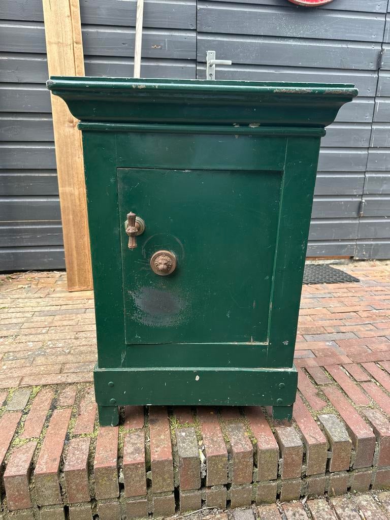 Vintage Kluis - Decoratieve Opbergkast met Klassiek Slot, Antiek en Kunst, Ophalen