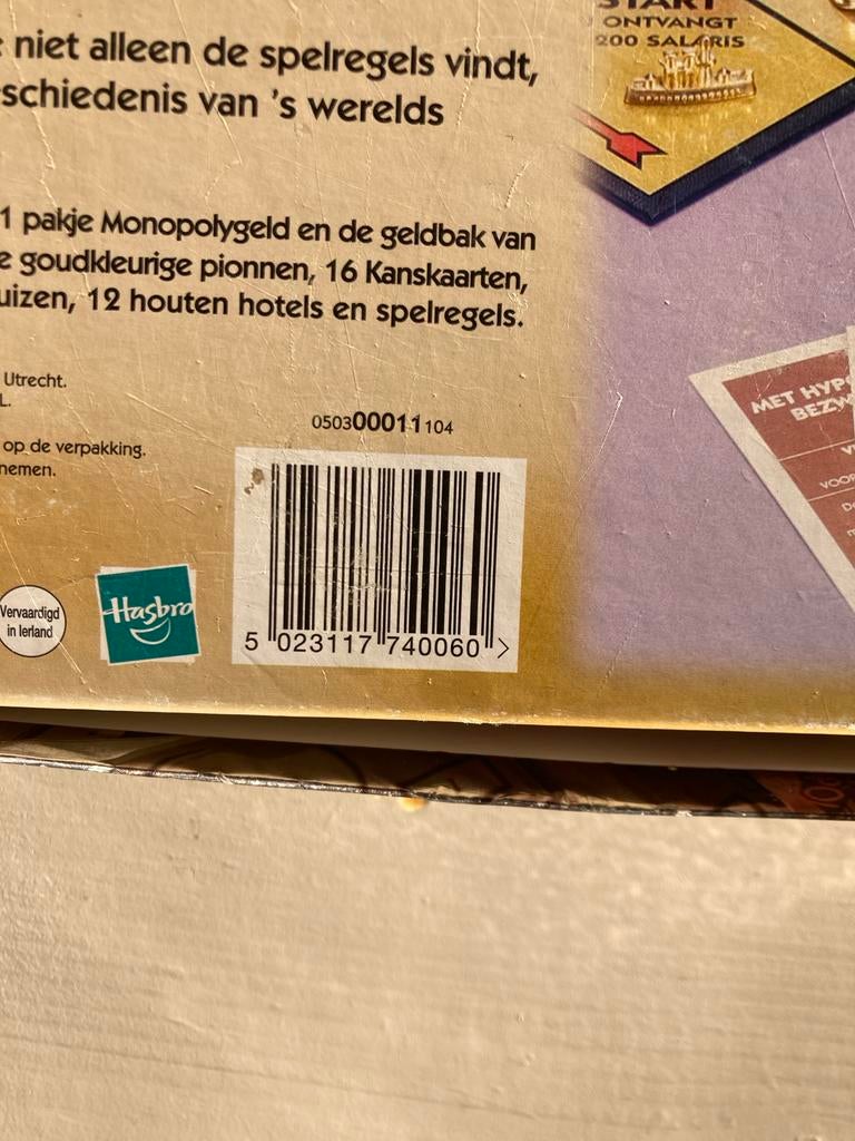 Monopoly bordspel - Compleet in doos, Hobby en Vrije tijd, Gezelschapsspellen | Bordspellen, Drie of vier spelers, Ophalen of Verzenden