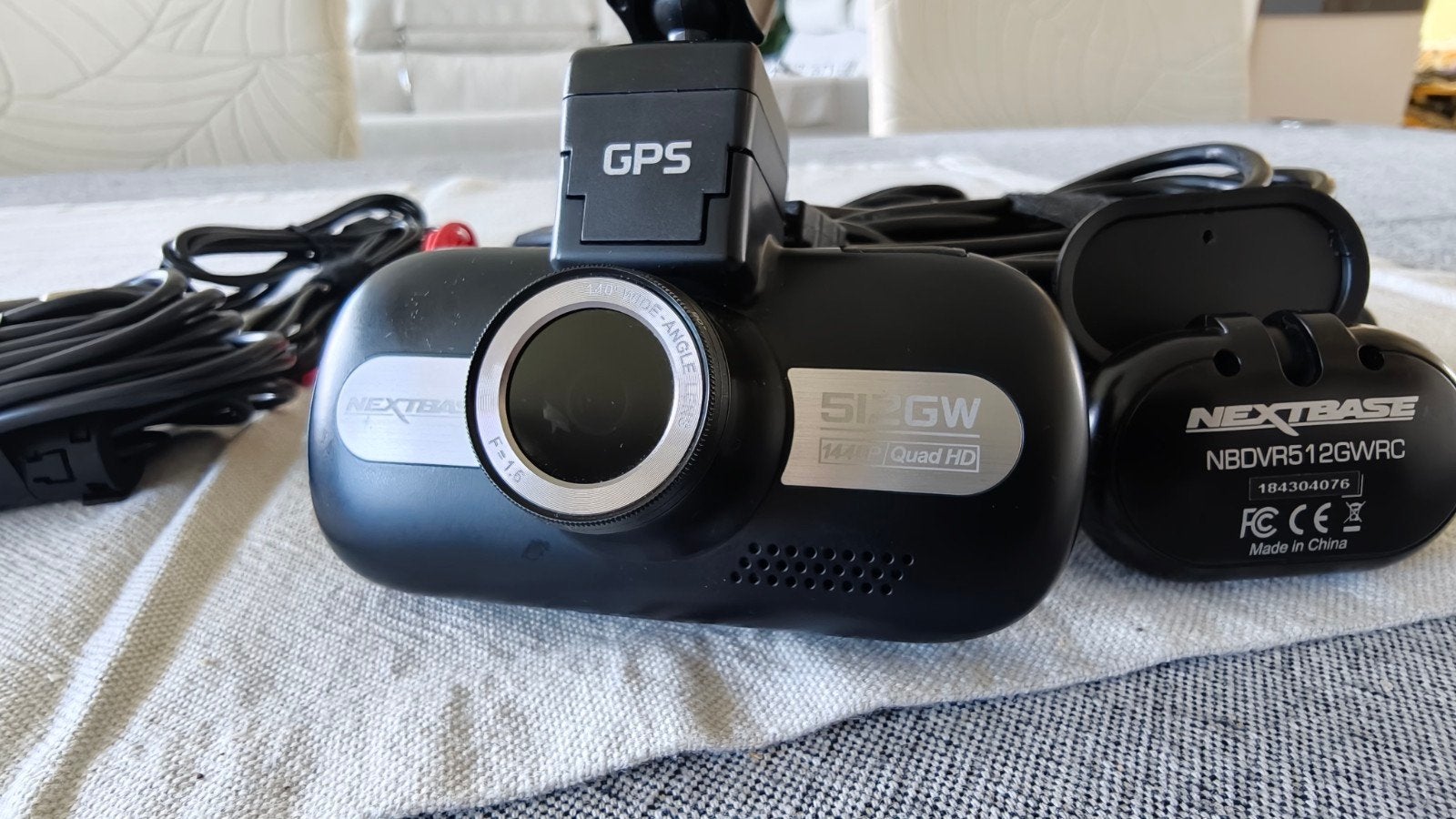 Nextbase 512GW Dashcam met NBDVR512GWRC rear cam en hardwire, Ophalen of Verzenden, Zo goed als nieuw